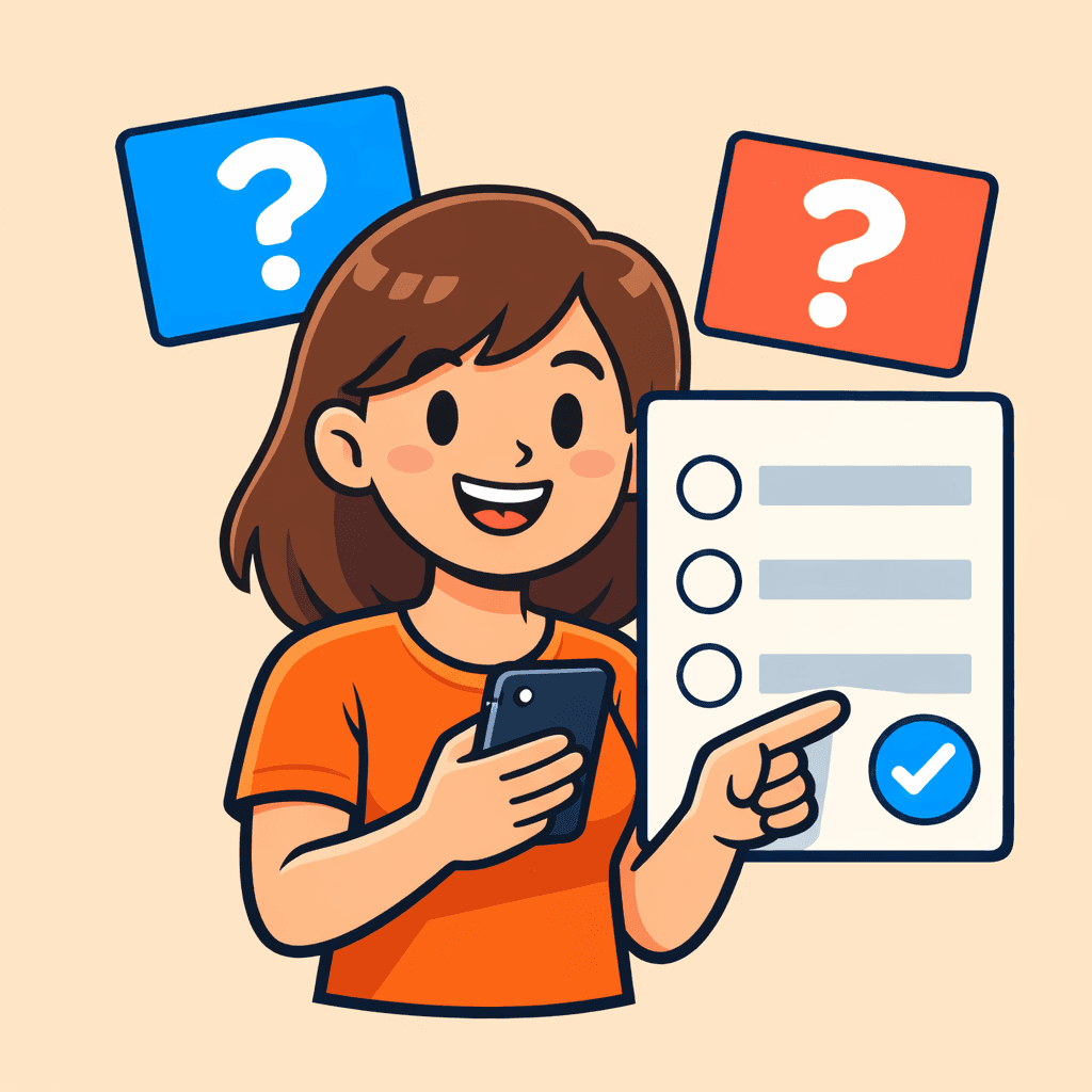 Friendly quiz illustration