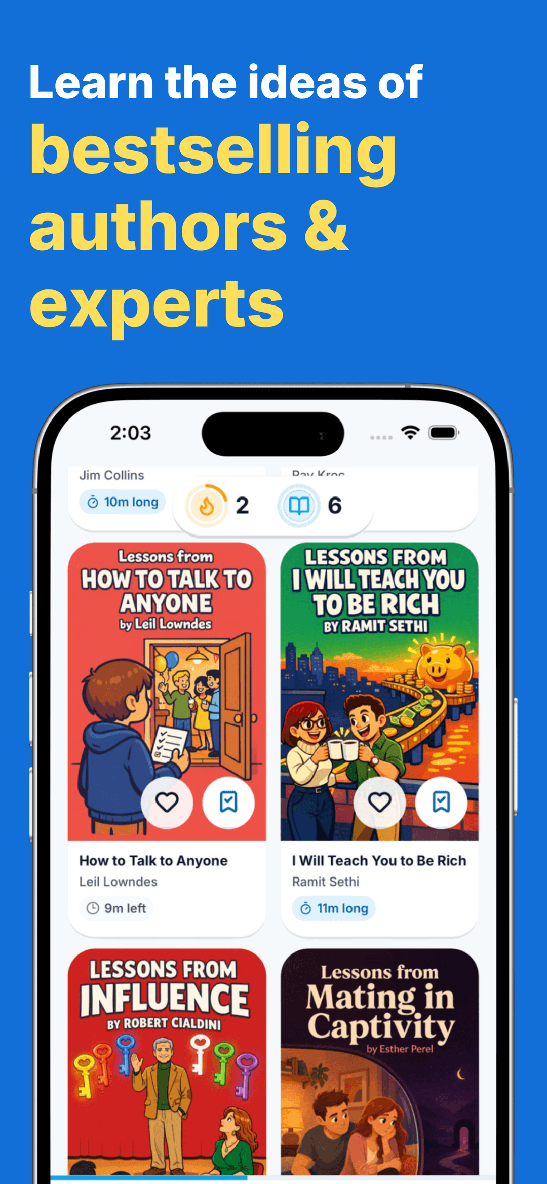 Braintoon animated summary player screen